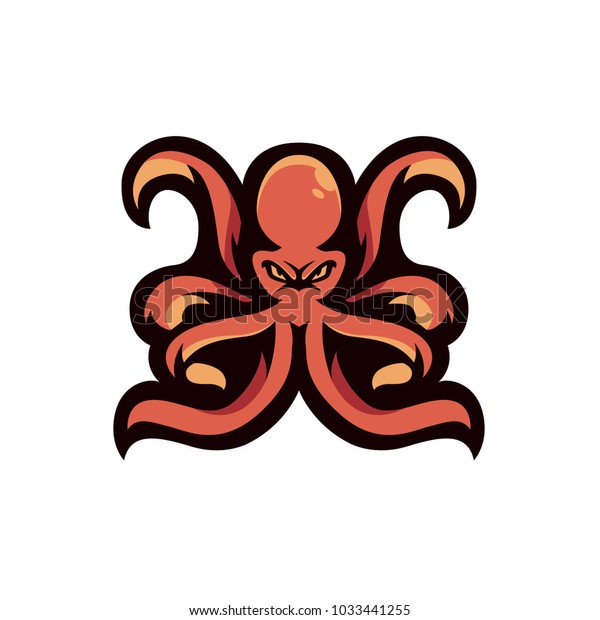 Octopus E Sport Logo Stock Vector (Royalty Free) 1033441255