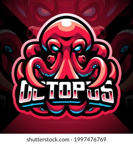 Octopus esport mascot logo design