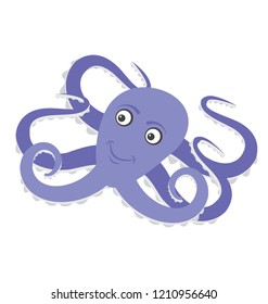 Octopus flat colored icon