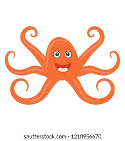 Octopus flat colored icon