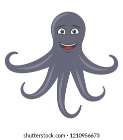 Octopus flat colored icon