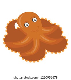 Octopus flat colored icon