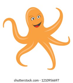 Octopus flat colored icon