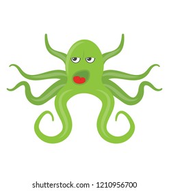 Octopus flat colored icon