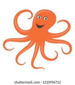 Octopus flat colored icon