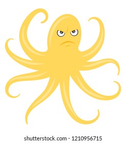 Octopus flat colored icon