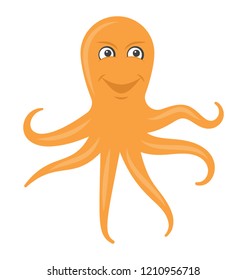 Octopus flat colored icon