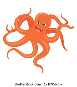 Octopus flat colored icon