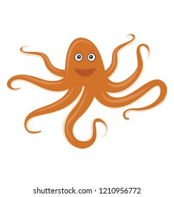 Octopus flat colored icon