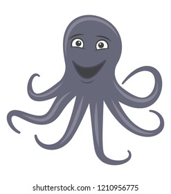 Octopus flat colored icon