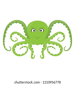 Octopus flat colored icon