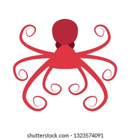 octopus flat icon.You can be used octopus icon for several purposes like: websites, UI, UX, print templates, presentation templates, promotional materials, web and mobile phone apps