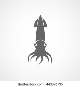 Octopus Flat Icon On White Background