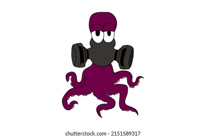 The octopus with the gas mask