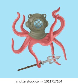 Octopus In The Helmet