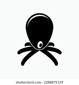 Octopus Icon. Devil Fish Symbol.