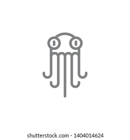 Octopus icon. Element of beach holiday icon. Thin line icon for website design and development, app development. Premium icon