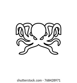 octopus icon illustration isolated vector sign symbol