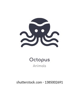 octopus icon. isolated octopus icon vector illustration from animals collection. editable sing symbol can be use for web site and mobile app