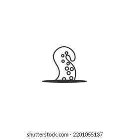 Octopus icon logo design template