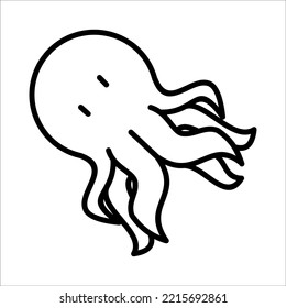 Octopus Icon Logo Design Vector Template Illustration Sign And Symbol Pixels Perfect