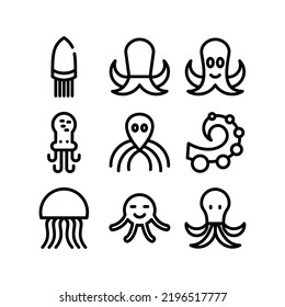 octopus icon or logo isolated sign symbol vector illustration - Collection of high quality black style vector icons
