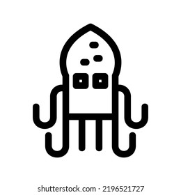 octopus icon or logo isolated sign symbol vector illustration - high quality black style vector icons
