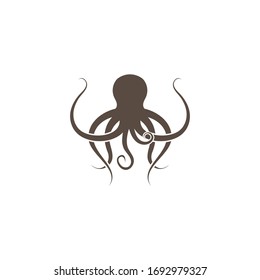 Octopus icon logo vector illustration design template