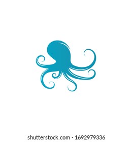 Octopus icon logo vector illustration design template