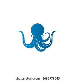 Octopus icon logo vector illustration design template