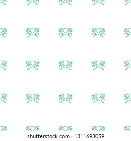 octopus icon pattern seamless white background. Editable line octopus icon. octopus icon pattern for web and mobile.