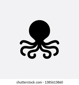 octopus icon sign signifier vector