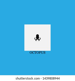 octopus icon sign signifier vector