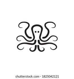 Octopus icon symbol logo design vector template