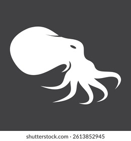 Octopus icon and symbol vector template illustration