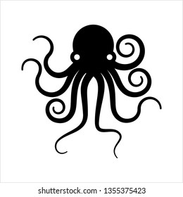 Octopus Icon, Octopus Vector Art Illustration