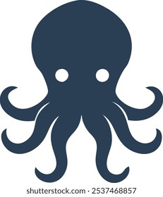 Octopus icon vector, color graphic, Octopus logo vector, animal of Octopus head vector illustration design.