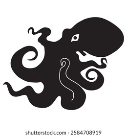 octopus icon vector design. octopus vector