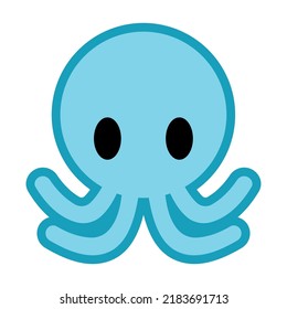 Octopus icon vector design isolated on white background 