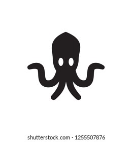 octopus icon vector glyph style
