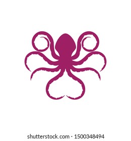 octopus icon Vector Illustration design template
