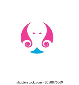 octopus icon vector illustration design template