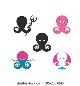 octopus icon vector illustration design template