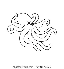 octopus icon vector illustration symbol design