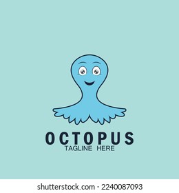 octopus  icon vector illustration template design