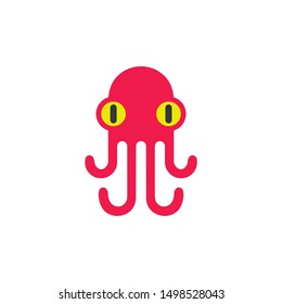 Octopus icon,vector on a white background