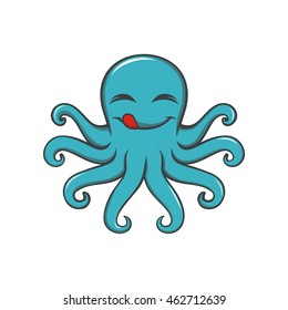 Octopus illustration vector