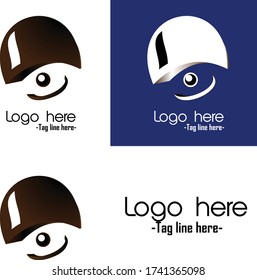 octopus illustrator logo brown white