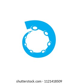 Octopus initial letter O logo design template