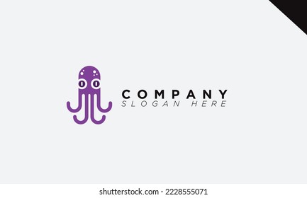 octopus Initials Monogram logo and Icon for branding